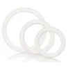 Calexotics Lot de 3 cockrings souples Blanc